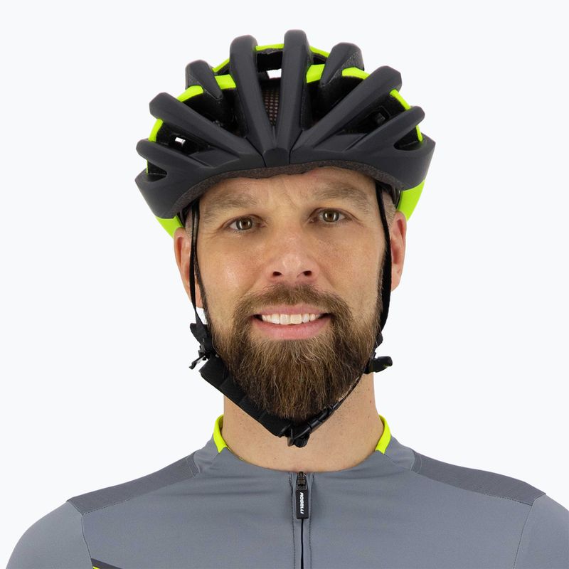 Dviračio šalmas Rogelli Tecta black/fluor 8