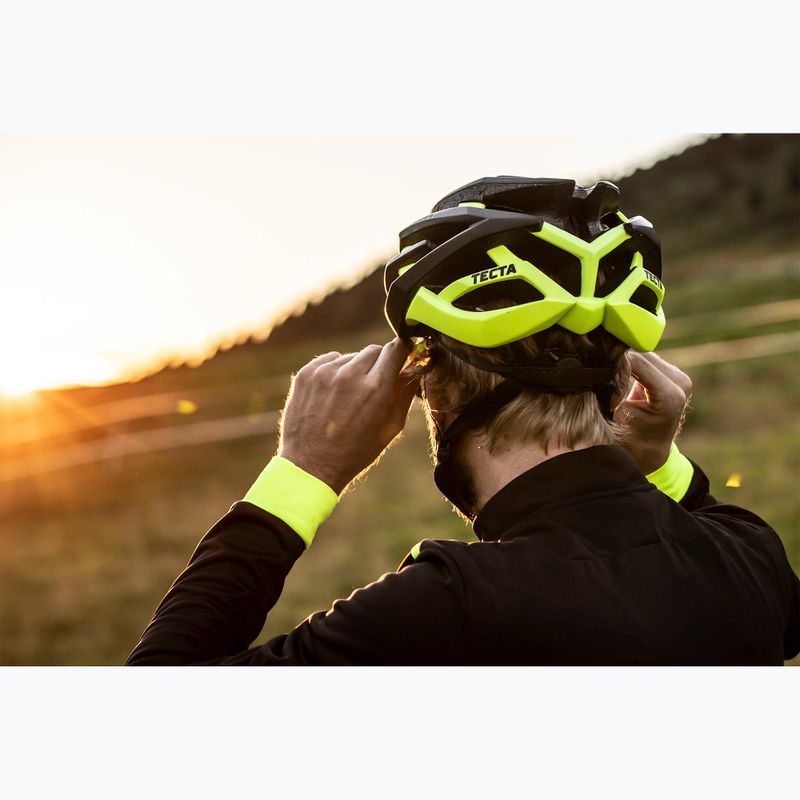 Dviračio šalmas Rogelli Tecta black/fluor 15