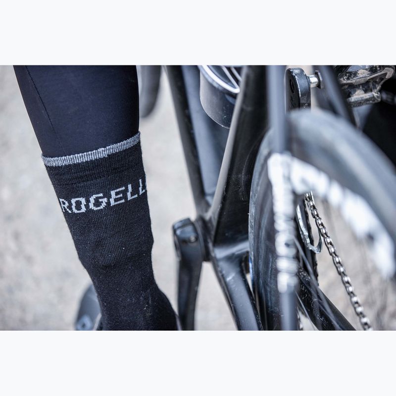 Dviračių kojinės Rogelli Wool Wintersocks black 5