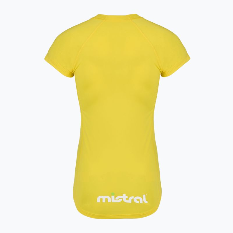 Moteriški plaukimo marškinėliai Mistral Miami Lycra yellow 5