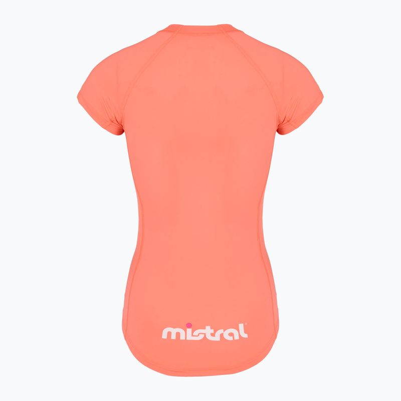 Moteriški plaukimo marškinėliai Mistral Miami Lycra peach 5