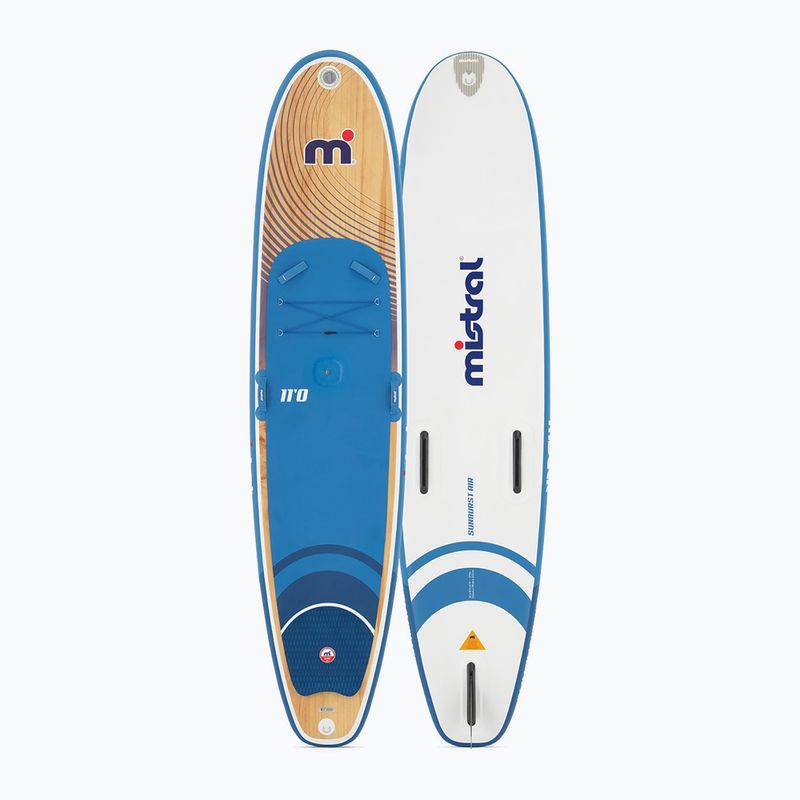 SUP irklentė Mistral Sunburst Air 11'0 Wood blue/white 2
