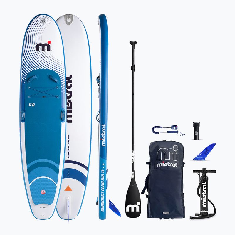SUP irklentė Mistral Sunburst Club Air 11'0 blue/white
