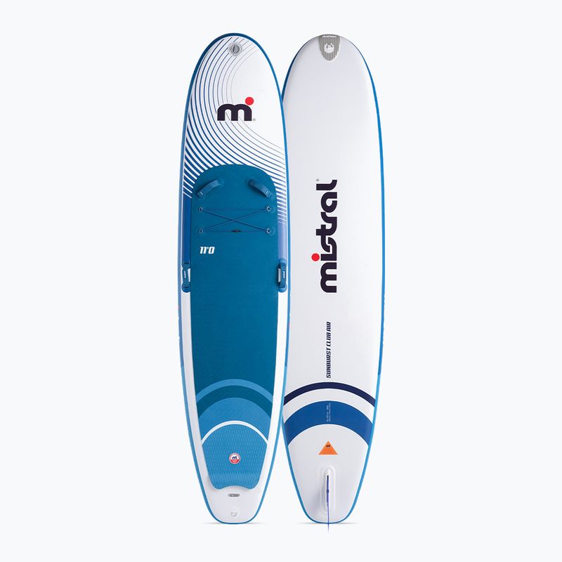 SUP irklentė Mistral Sunburst Club Air 11'0 blue/white 2