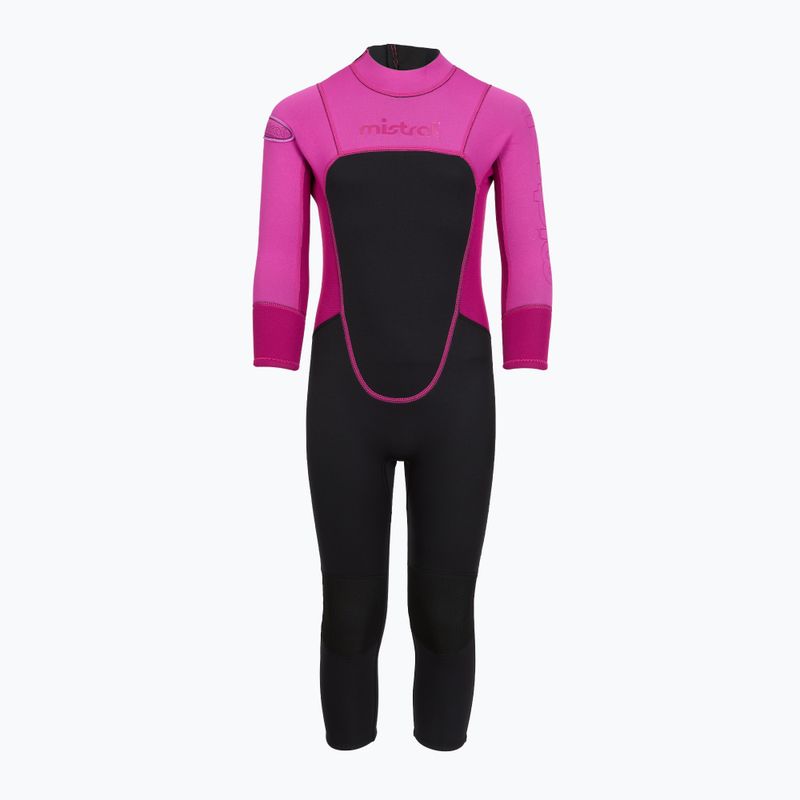 Vaikiškas plaukimo kostiumas Mistral Breeze 76 2,5/2mm Kids Suit black/pink 2