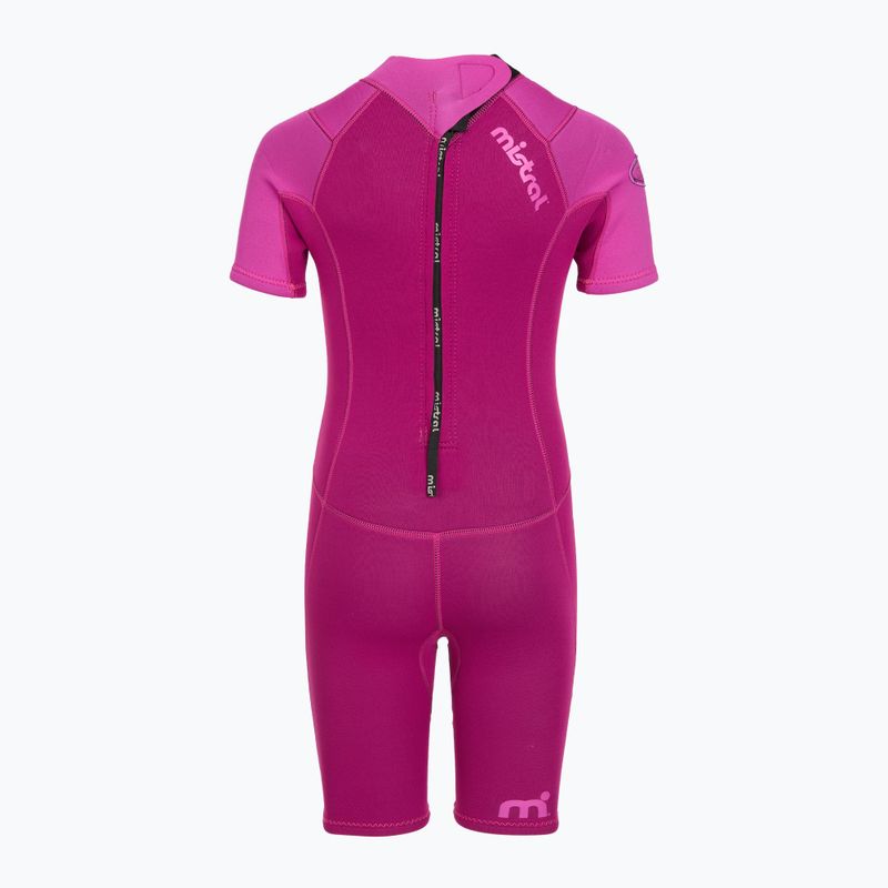 Vaikiškas plaukimo kostiumas Mistral Breeze 76 2,5/2mm Kids Shorty pink 3