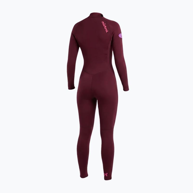 Moteriškas plaukimo kostiumas Mistral Sirocco 2,5/2mm Ladies Front Zip burgundy 2
