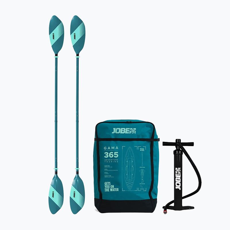 Pripučiama dvivietė baidarė JOBE Gama Inflatable Kayak Package 365 cm atlantic green 13