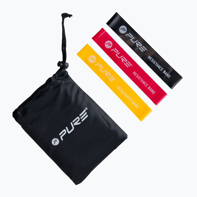 Pure2Improve Mini Bands 3 dalių pasipriešinimo gumos rinkinys, spalva 2155 4