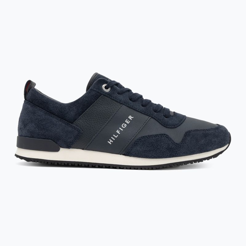 Vyriški batai Tommy Hilfiger Iconic Leather Suede Mix Runner midnight 2