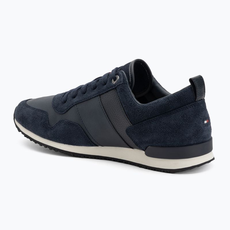 Vyriški batai Tommy Hilfiger Iconic Leather Suede Mix Runner midnight 3
