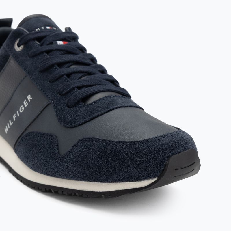 Vyriški batai Tommy Hilfiger Iconic Leather Suede Mix Runner midnight 7