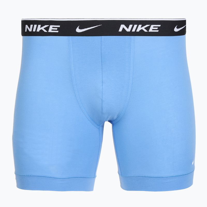 Vyriškos trumpikės Nike Everyday Cotton Stretch 3 pairs swoosh print/grey/university blue 2