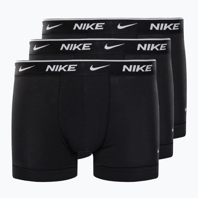 Vyriški boksininko šortai Nike Everyday Cotton Stretch Trunk 3Pk UB1 black