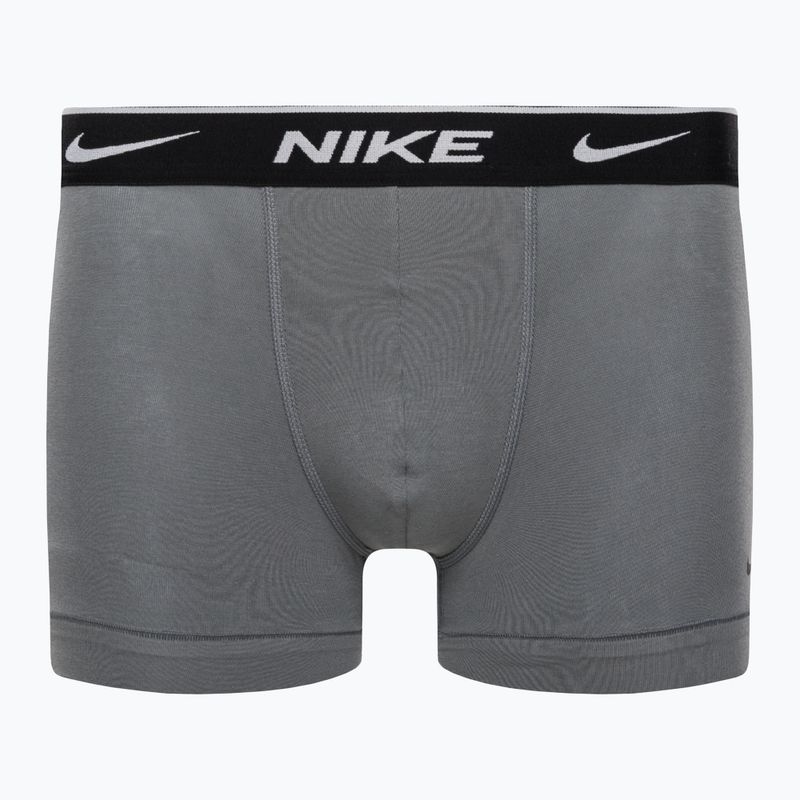 Vyriški boksininko šortai Nike Everyday Cotton Stretch Trunk 3Pk UB1 swoosh print/grey/uni blue 5