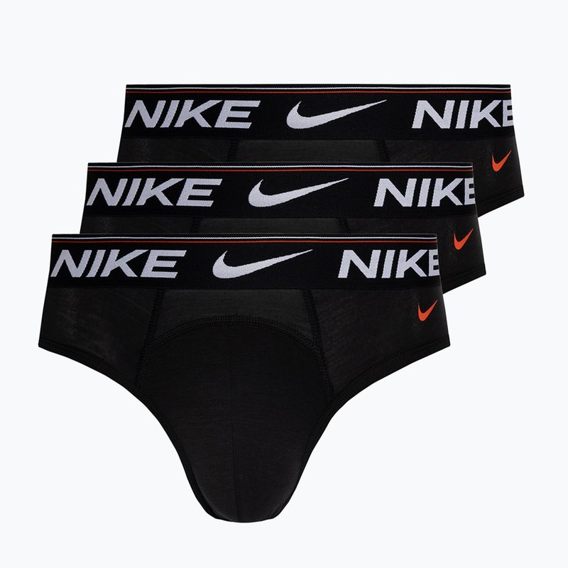 Vyriškos kelnaitės Nike Dri-Fit Hip Logo Brief 3 poros black/black/black