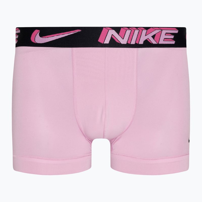 Vyriškos trumpikės Nike Dri-Fit Essential Micro Trunk 3 poros stadium green/pink rise/black 3d 6