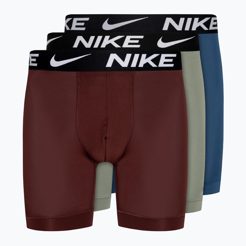 Vyriškos trumpikės Nike Dri-Fit Essential Micro Boxer Brief 3 poros grey/court blue/dark red