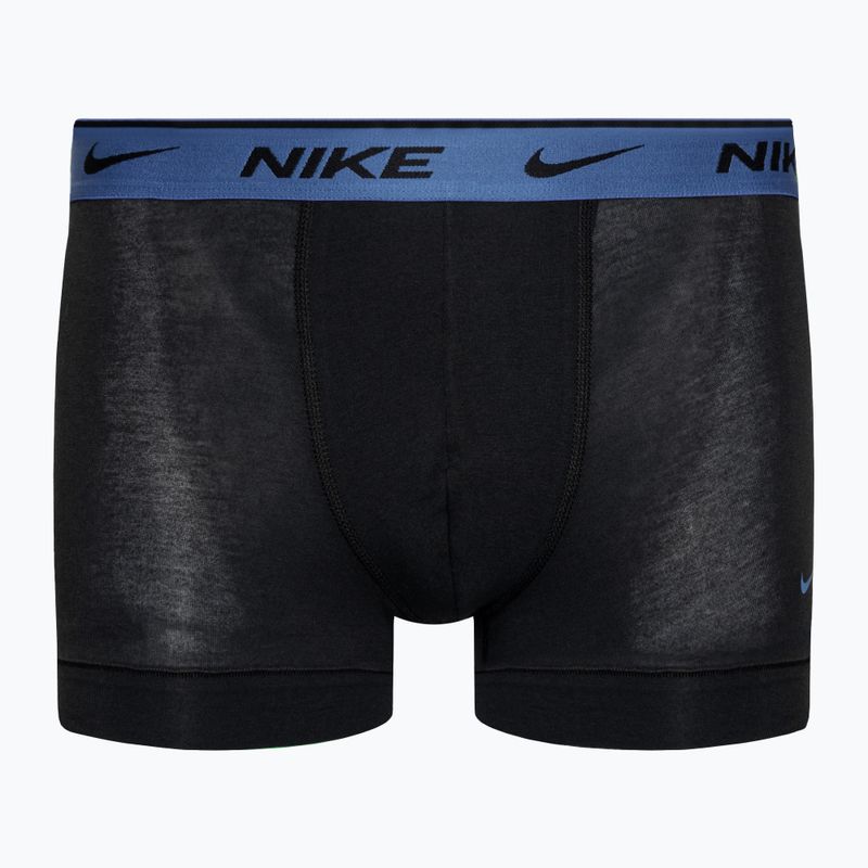 Vyriškos trumpikės Nike Everyday Cotton Stretch Trunk 3 poros black/blue/grey 4