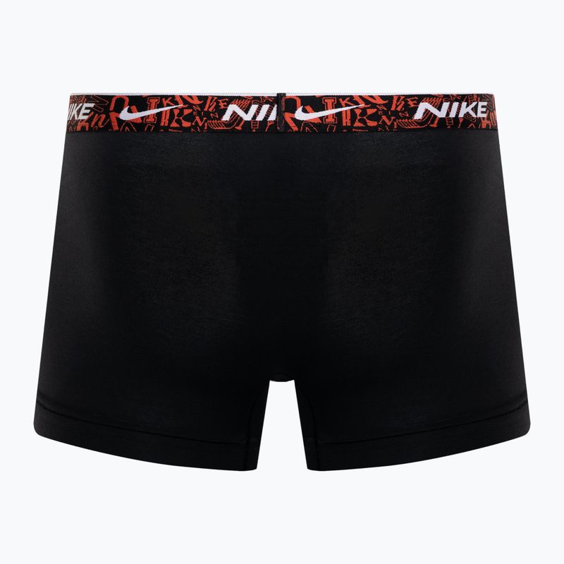 Vyriškos trumpikės Nike Everyday Cotton Stretch Trunk 3 poros black/red/aquarius blue/stadium green 5