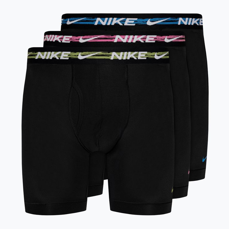 Vyriškos trumpikės Nike Dri-FIT Ultra-Stretch Micro Brief 3 poros laser fuchsia/court blue/black