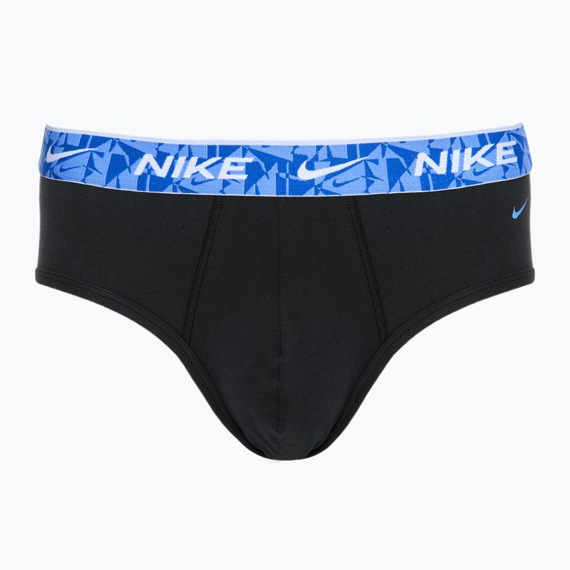 Vyriškos kelnaitės Nike Everyday Cotton Stretch Brief 3 poros black/green/black 4