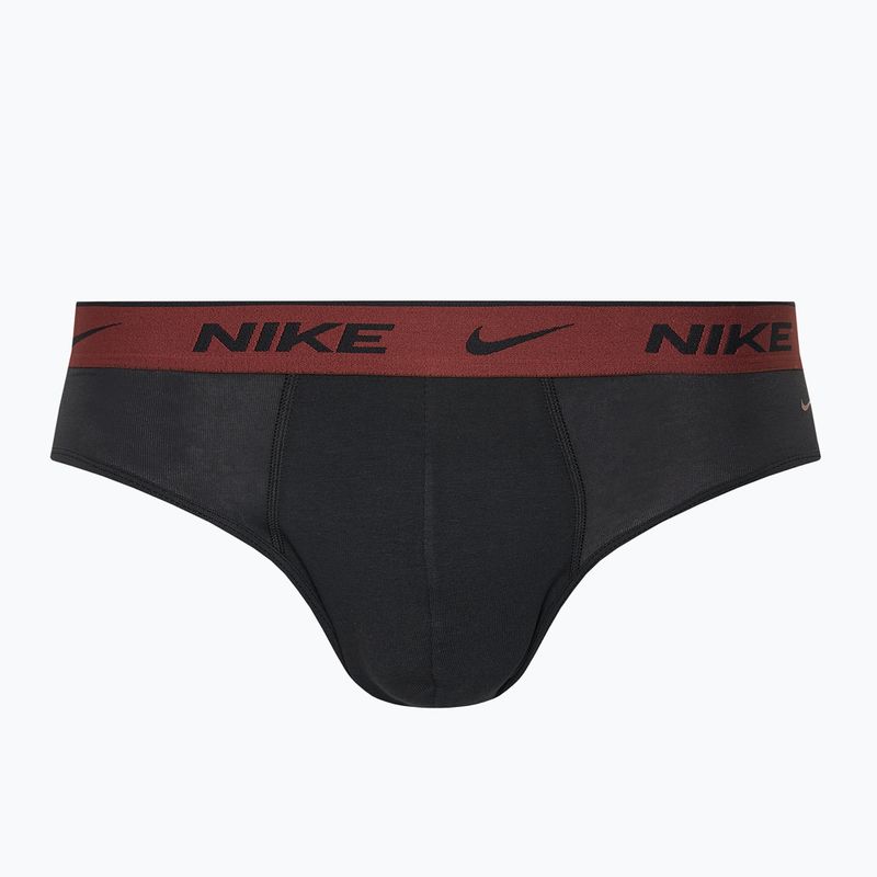 Vyriškos kelnaitės Nike Everyday Cotton Stretch Brief 3 poros cyber black/heather grey/dark pony 2