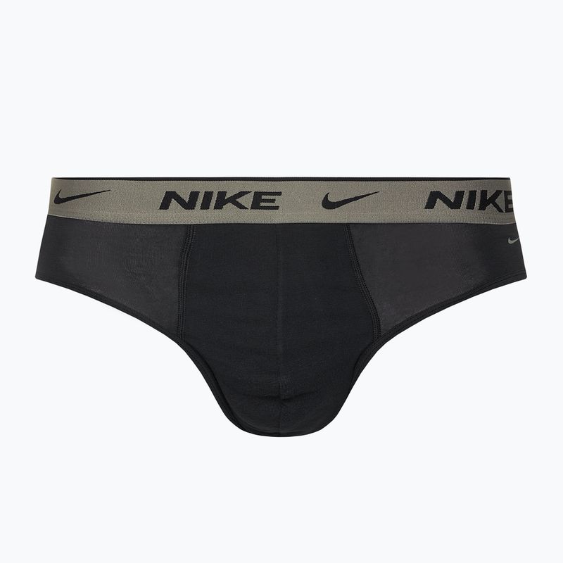 Vyriškos kelnaitės Nike Everyday Cotton Stretch Brief 3 poros cyber black/heather grey/dark pony 5