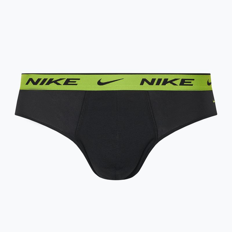 Vyriškos kelnaitės Nike Everyday Cotton Stretch Brief 3 poros cyber black/heather grey/dark pony 6