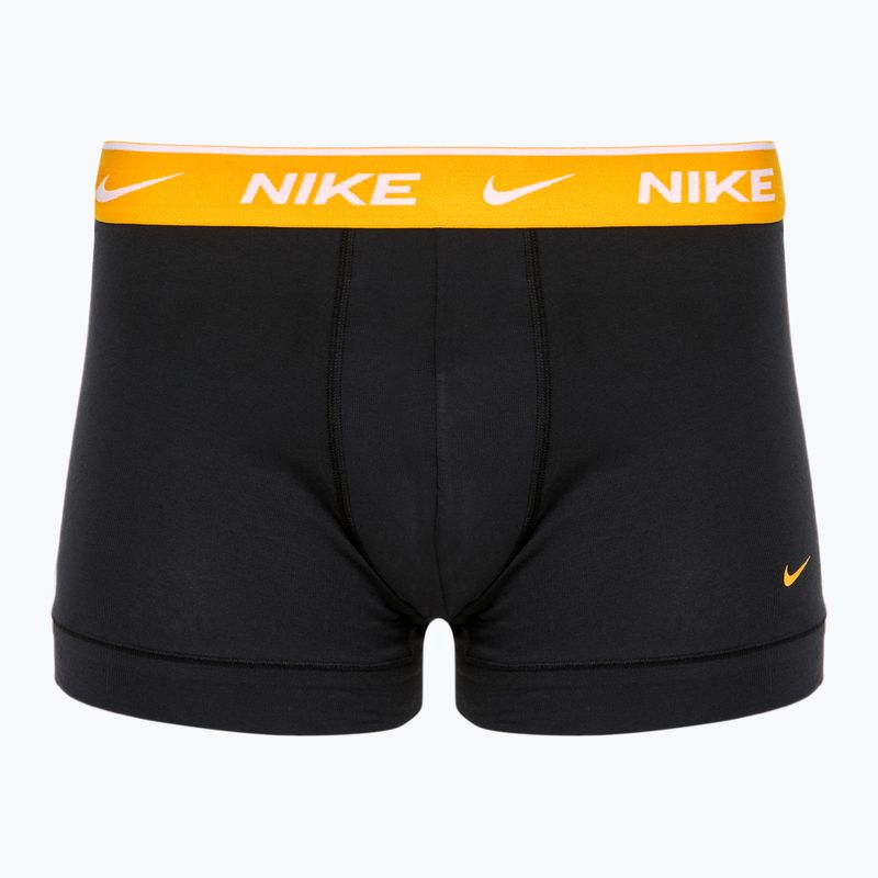 Vyriškos trumpikės Nike Everyday Cotton Stretch Trunk 3 poros black/gold/hyper crimson 2