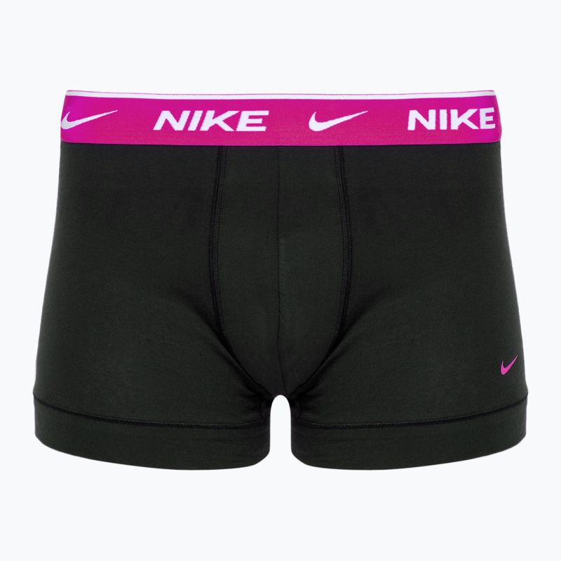 Vyriškos trumpikės Nike Everyday Cotton Stretch Trunk 3 poros black/gold/hyper crimson 3