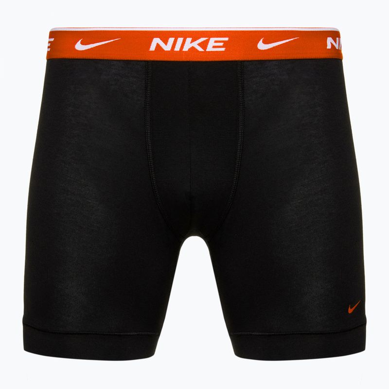 Vyriškos trumpikės Nike Everyday Cotton Stretch 3 poros black team orange/red/black 3