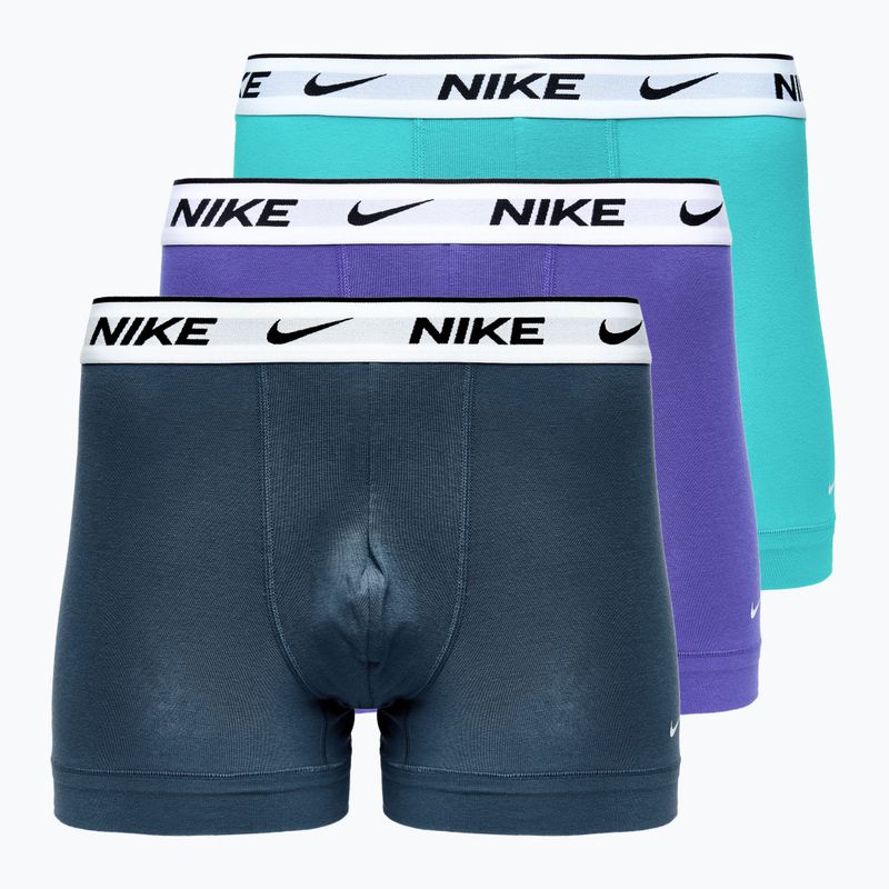 Vyriškos trumpikės Nike Everyday Cotton Stretch Trunk 3 poros dustycactus/black/arm navy