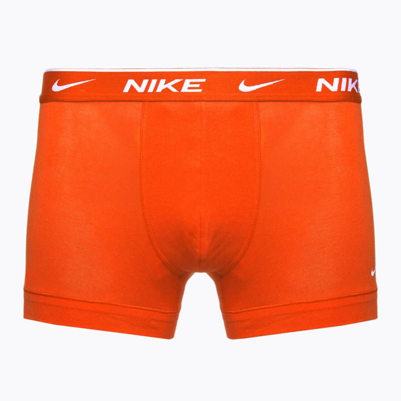 Vyriškos trumpikės Nike Everyday Cotton Stretch Trunk 3 poros team orange/uni red/black 2