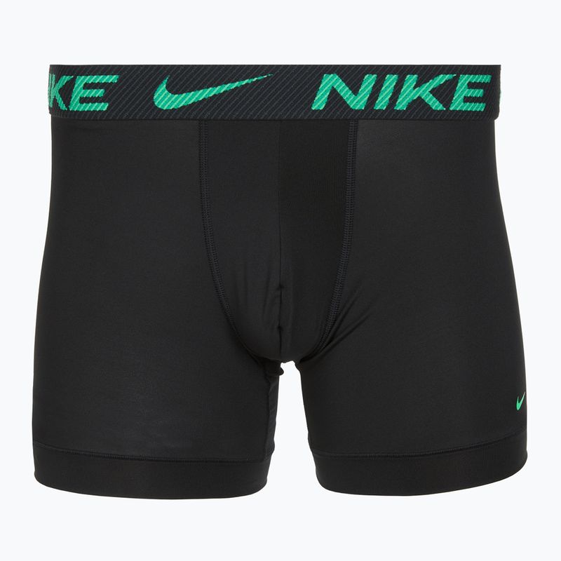 Vyriškos trumpikės Nike Dri-Fit Essential Micro Boxer Brief 3 poros green shock/wild violet/black txtd wb 4