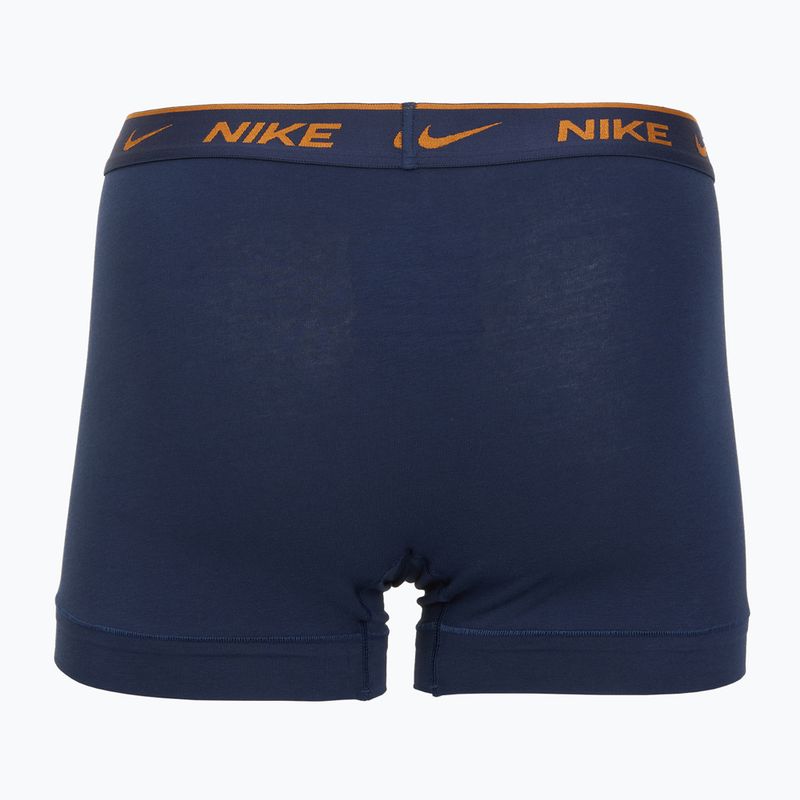 Vyriškos trumpikės Nike Everyday Cotton Stretch Trunk 3 poros light crimson/midnight navy/black 5