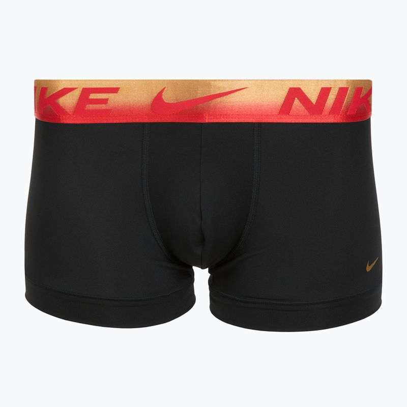 Vyriškos trumpikės Nike Dri-Fit Essential Micro Trunk 3 poros blk/uni red/blk/uni red metallic gradient wb 2