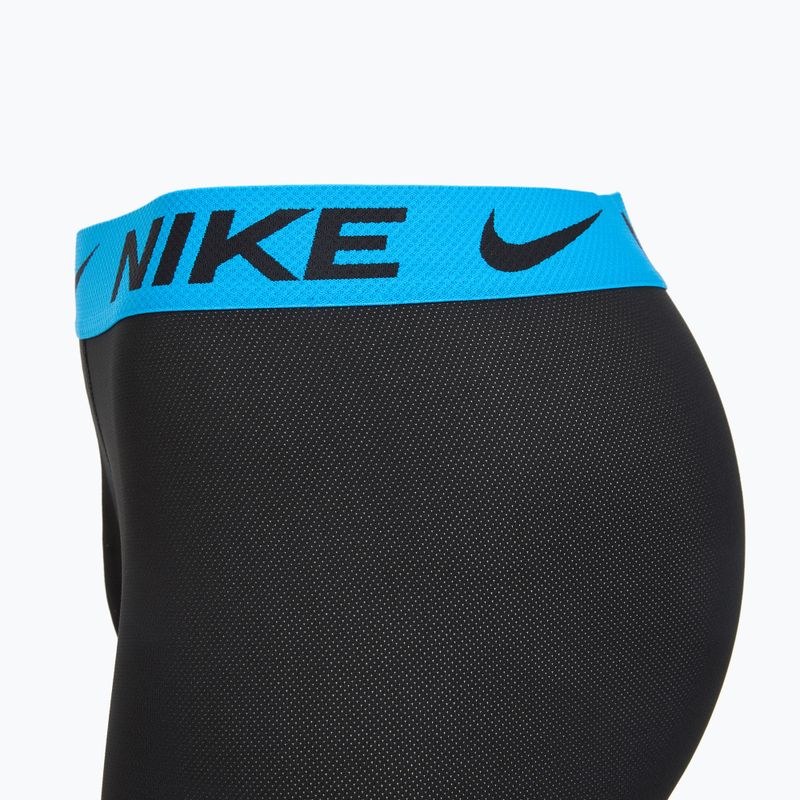 Vyriškos trumpikės Nike Dri-FIT Cotton Trunk 3 poros black mint foam/blue hero/bright ceramic wb 3