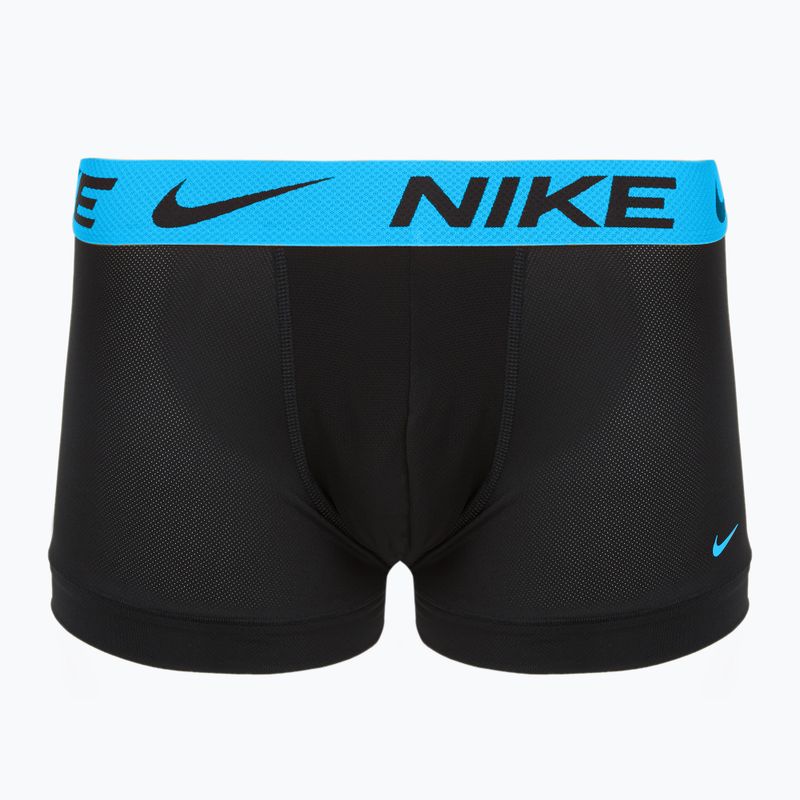 Vyriškos trumpikės Nike Dri-FIT Cotton Trunk 3 poros black mint foam/blue hero/bright ceramic wb 5