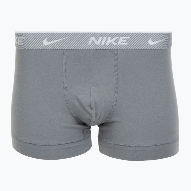 Vyriškos trumpikės Nike Everyday Cotton Stretch Trunk 3 poros black/iron gry/cool grey high shine textured wb 2