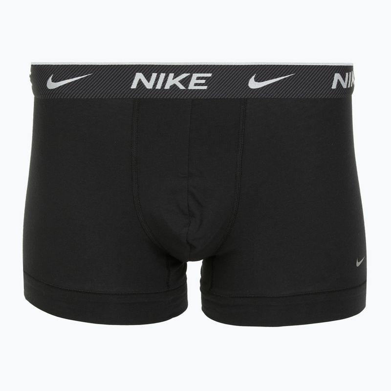 Vyriškos trumpikės Nike Everyday Cotton Stretch Trunk 3 poros black/iron gry/cool grey high shine textured wb 4