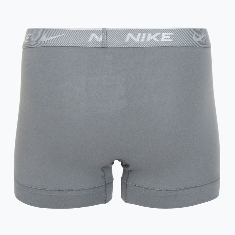 Vyriškos trumpikės Nike Everyday Cotton Stretch Trunk 3 poros black/iron gry/cool grey high shine textured wb 5