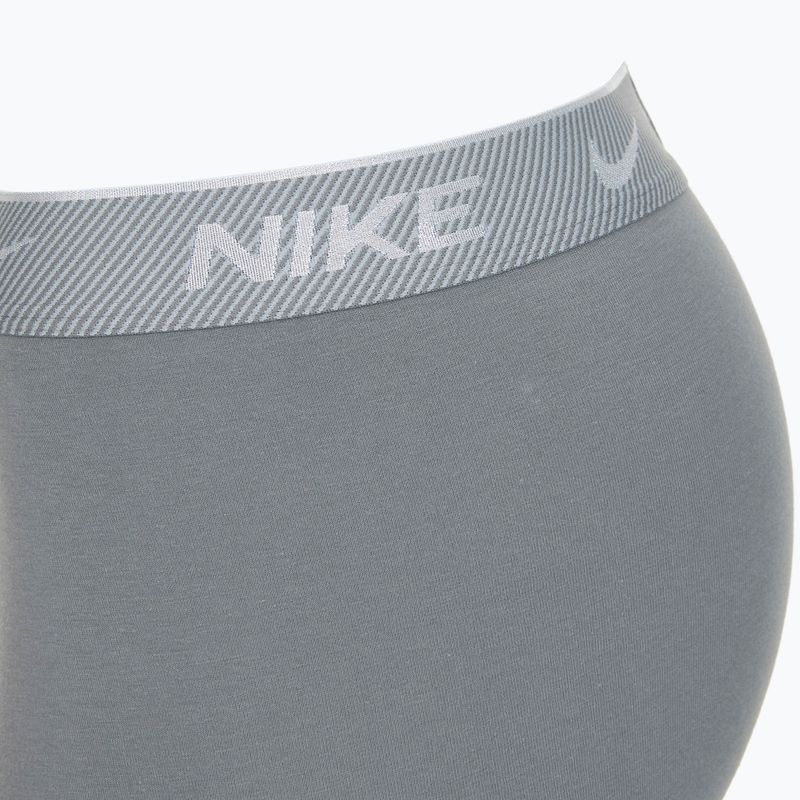 Vyriškos trumpikės Nike Everyday Cotton Stretch Trunk 3 poros black/iron gry/cool grey high shine textured wb 6