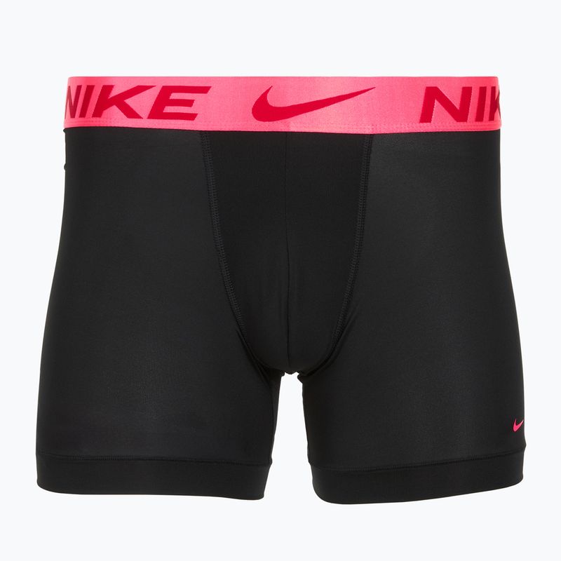 Vyriškos trumpikės Nike Dri-Fit Essential Micro Boxer Brief 3 poros black hyper pink/uni red/black high shine wb 2