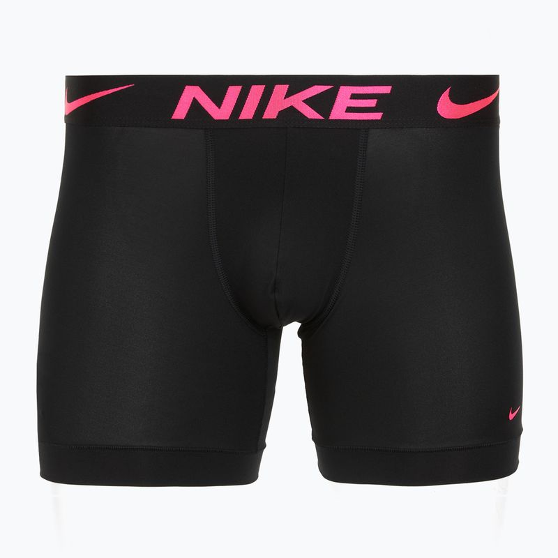 Vyriškos trumpikės Nike Dri-Fit Essential Micro Boxer Brief 3 poros black hyper pink/uni red/black high shine wb 4