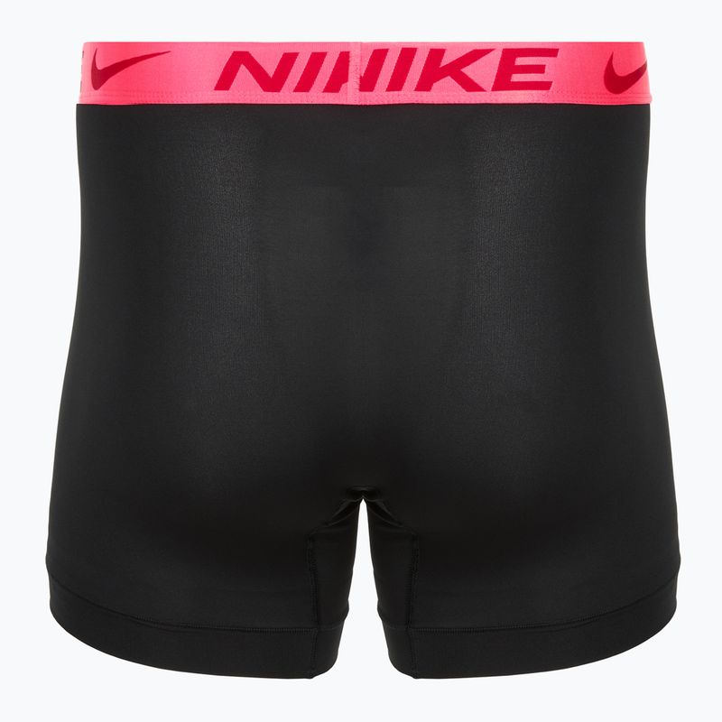 Vyriškos trumpikės Nike Dri-Fit Essential Micro Boxer Brief 3 poros black hyper pink/uni red/black high shine wb 5