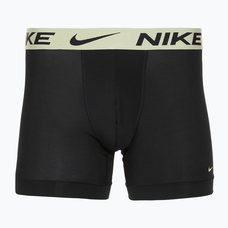 Vyriškos trumpikės Nike Dri-Fit Essential Micro Boxer Brief 3 poros blk washed coral/olive aura/abrtract blue edge wb 3