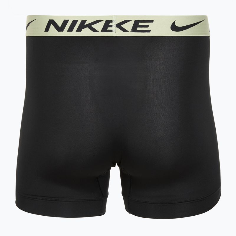 Vyriškos trumpikės Nike Dri-Fit Essential Micro Boxer Brief 3 poros blk washed coral/olive aura/abrtract blue edge wb 5