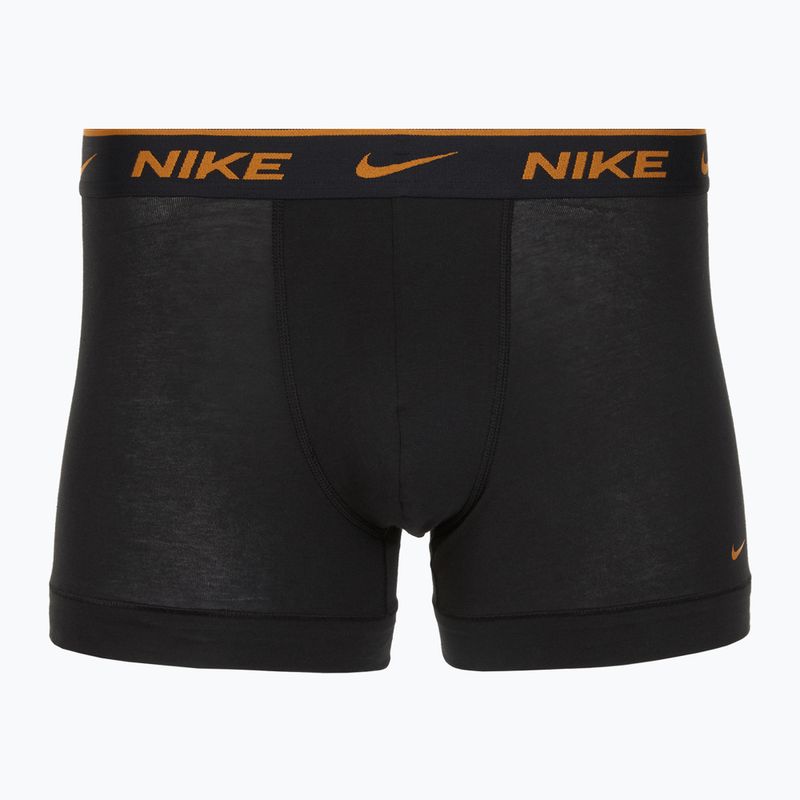 Vyriškos trumpikės Nike Everyday Cotton Stretch Trunk 3 poros black lig crim/des och/deep night logo waistband 2