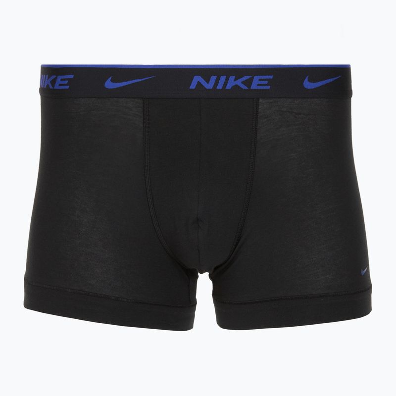 Vyriškos trumpikės Nike Everyday Cotton Stretch Trunk 3 poros black lig crim/des och/deep night logo waistband 4